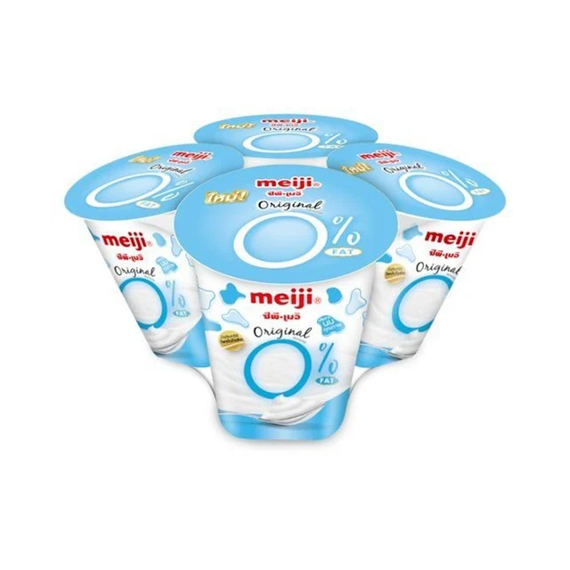MEIJI YOGURT 0% FAT ORIGINAL 135 G PACK 4