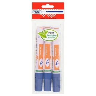 PILOT ปากกาไวท์บอร์ดสีน้ำเงิน แพ็ค3