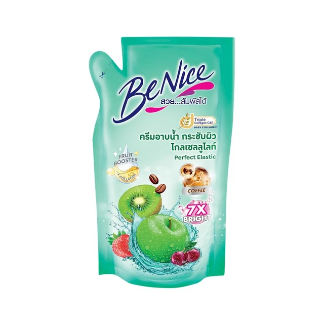 BENICE SHOWER CREAM 400ML.GREEN REFILL