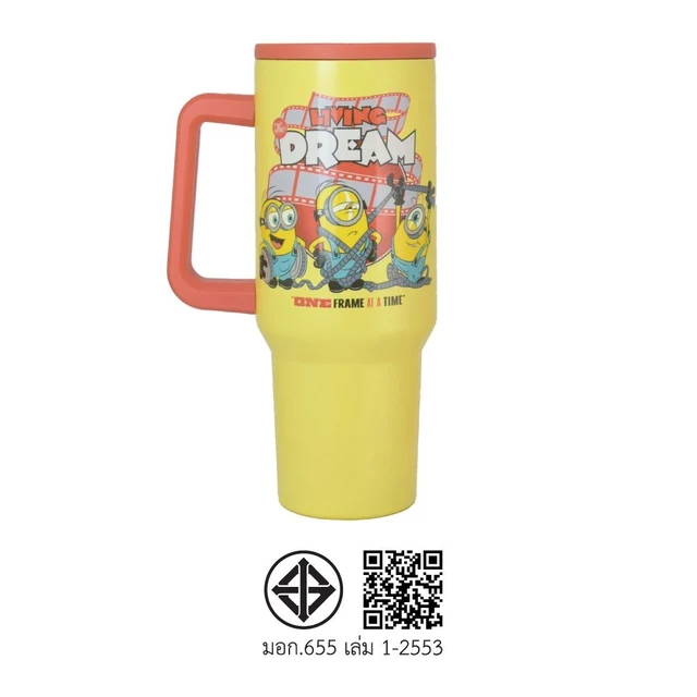 STAINLESS TUMBLER MINIONS ORANGE 1200 ML
