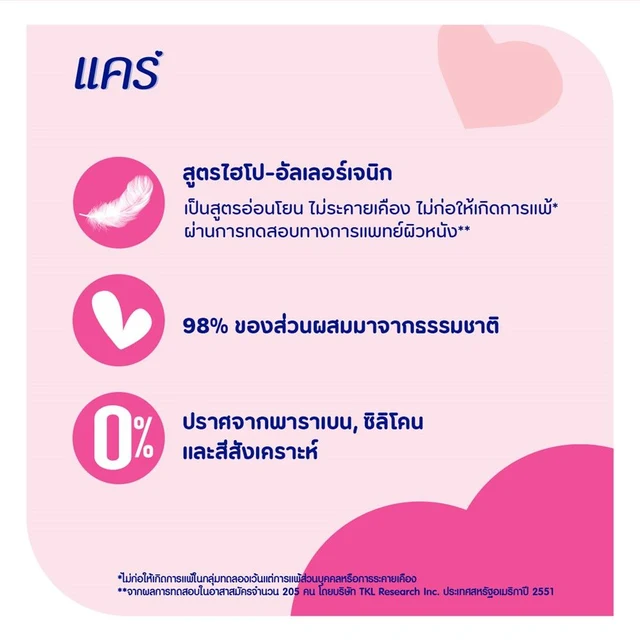 แคร์แป้งเด็กชมพู 350ก.X2