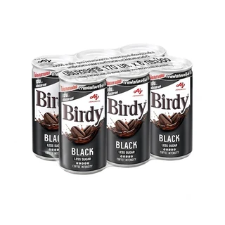 BIRDY BLACK LOW SUGAR 170 ML. PACK 6