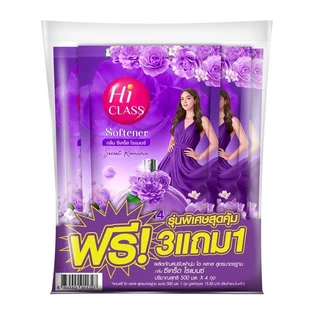 ไฮคลาส น้ำยาปรับผ้านุ่มซีเคร็ตโรแมนซ์ 500 มล. แพ็ค 3+1