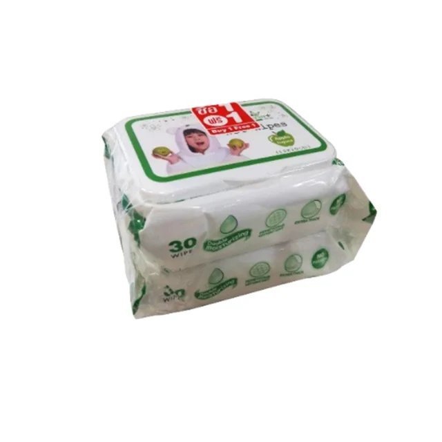 เฟรชพลัสไวพ์กลิ่นแอปเปิ้ล30แผ่นซื้อ1ฟรี1