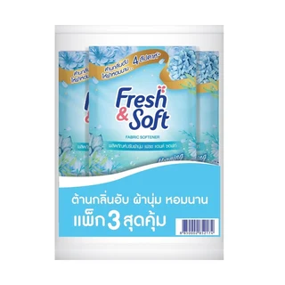 เอสเซ้นซ์ เฟรชแอนด์ซอฟท์ น้ำยาผ้านุ่ม ฟ้า 500 มล. แพ็ค 3